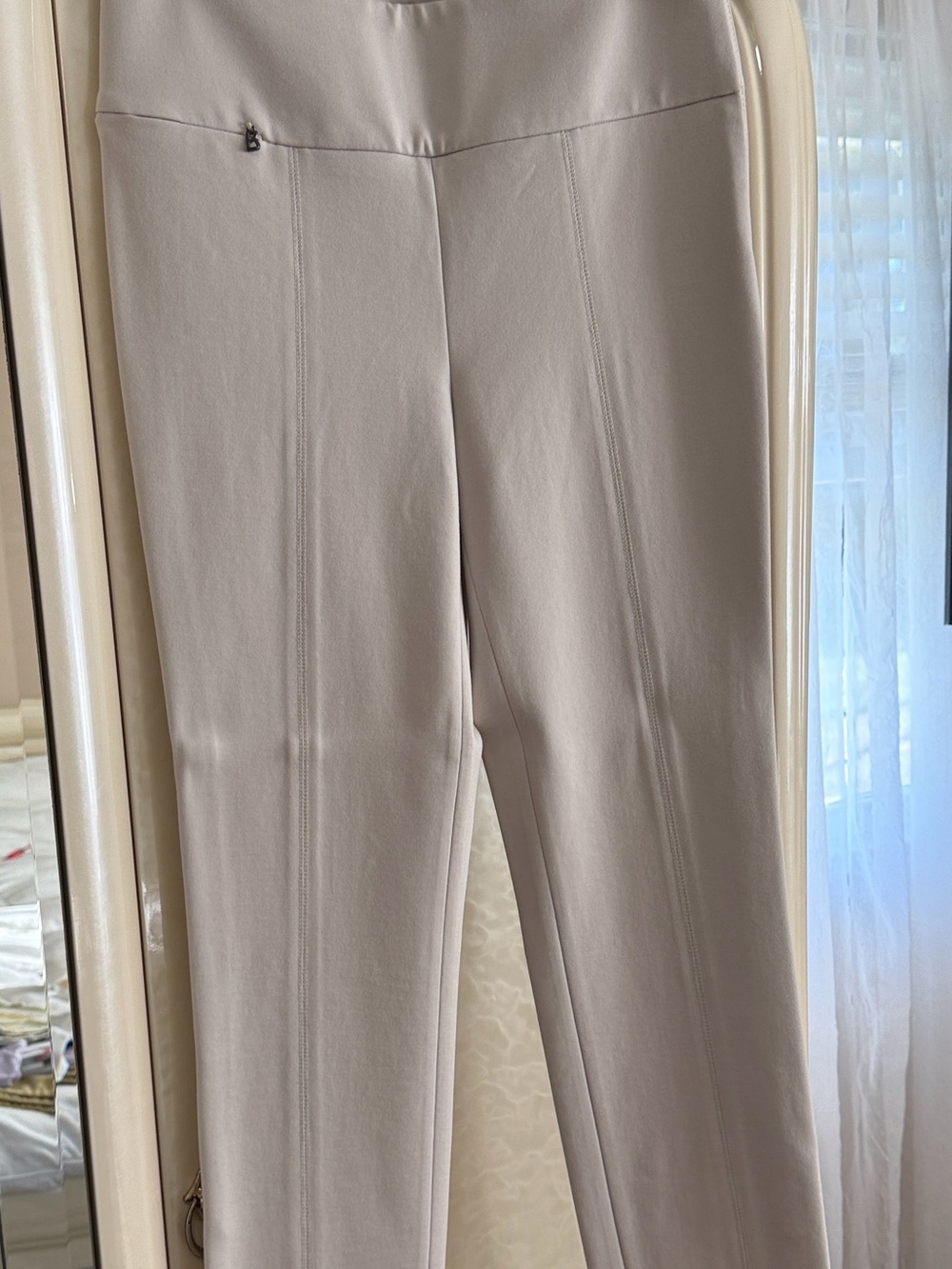 Bogner Light Taupe Stretch Ponte Trousers